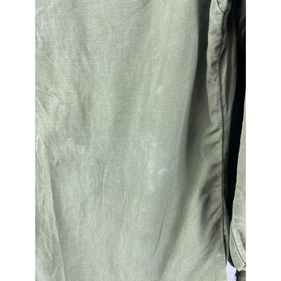 Vintage US Army Jungle Jacket Medium OG-107 Ripstop Vietnam 60s Slant Pockets - Picture 11 of 13